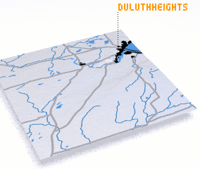 3d view of Duluth Heights