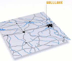 3d view of Wall Lake