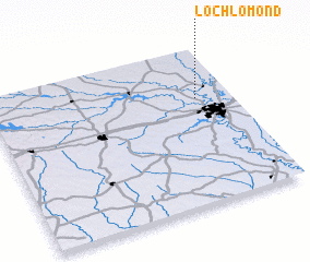 3d view of Loch Lomond