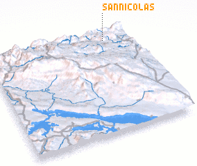 3d view of San Nicolás