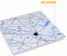 3d view of Oklahoma