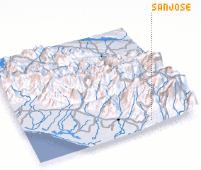 3d view of San José