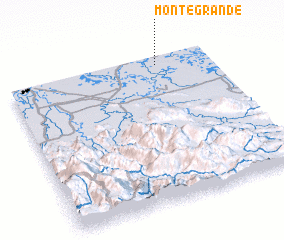 3d view of Monte Grande