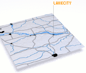 3d view of Lake City