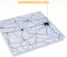 3d view of Seven Runs Crossing