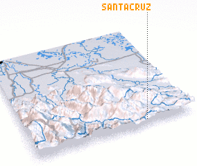 3d view of Santa Cruz