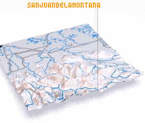 3d view of San Juan de la Montaña