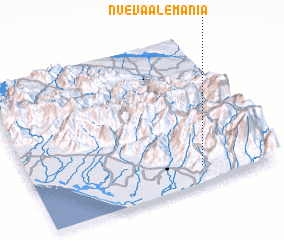 3d view of Nueva Alemania