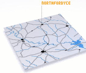 3d view of North Fordyce