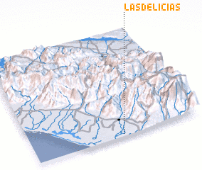 3d view of Las Delicias