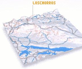 3d view of Los Chorros