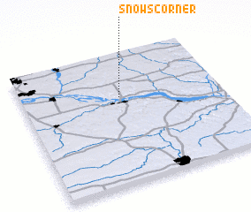 3d view of Snows Corner