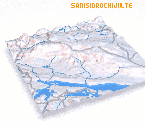 3d view of San Isidro Chijilté