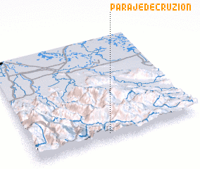 3d view of Paraje de Cruzión