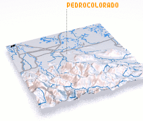 3d view of Pedro Colorado