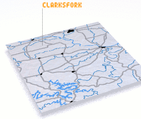 3d view of Clarks Fork