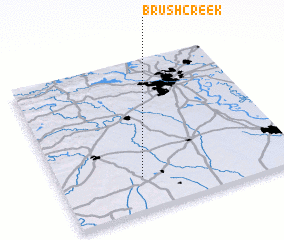 3d view of Brush Creek