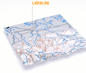 3d view of La Palma