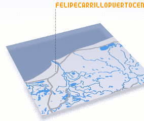 3d view of Felipe Carrillo Puerto Centro