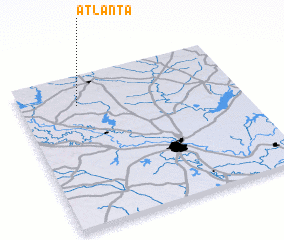 3d view of Atlanta