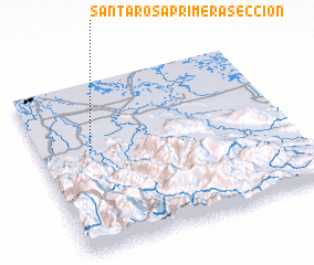 3d view of Santa Rosa Primera Sección