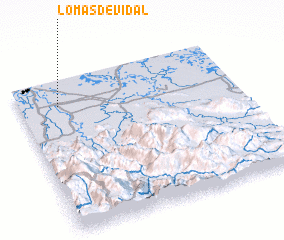 3d view of Lomas de Vidal