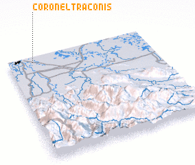 3d view of Coronel Traconis