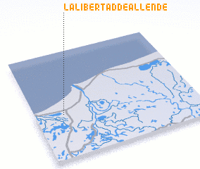 3d view of La Libertad de Allende