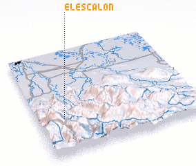 3d view of El Escalón