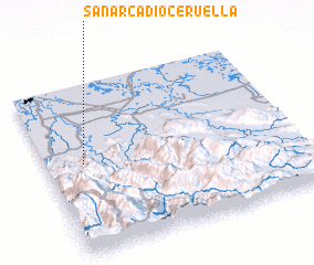 3d view of San Arcadio Ceruella