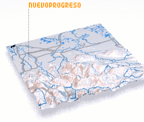 3d view of Nuevo Progreso