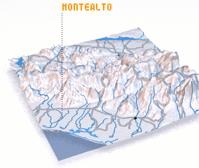 3d view of Monte Alto