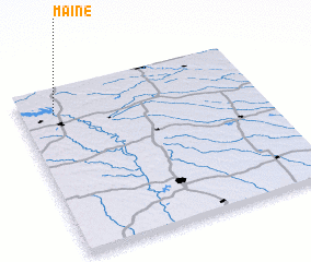 3d view of Maine