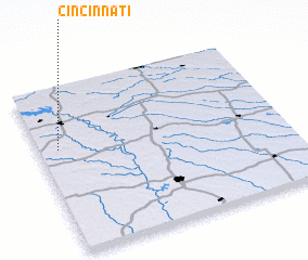 3d view of Cincinnati