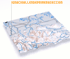 3d view of Ignacio Allende Primera Sección