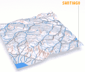 3d view of Santiago