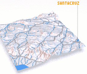 3d view of Santa Cruz