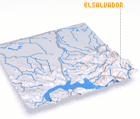 3d view of El Salvador