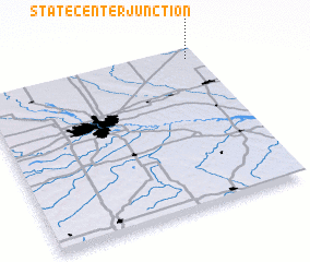 3d view of State Center Junction