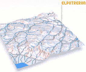 3d view of El Potrerón