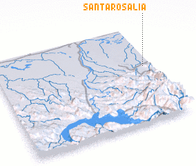 3d view of Santa Rosalía