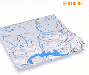 3d view of Santa Ana