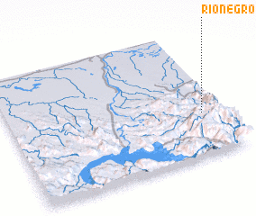 3d view of Río Negro