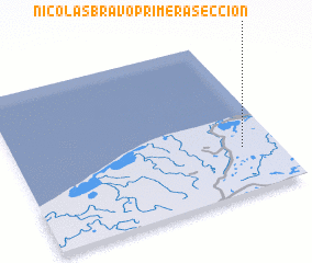 3d view of Nicolas Bravo Primera Sección