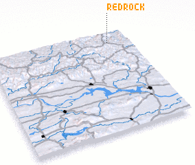 3d view of Red Rock