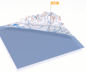 3d view of Asia