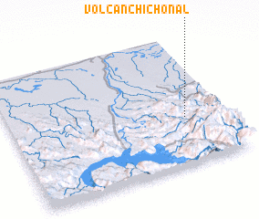 3d view of Volcán Chichonal