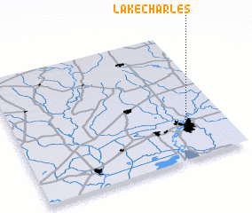 3d view of Lake Charles