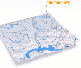 3d view of Cinco de Mayo