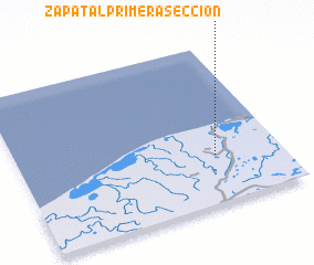 3d view of Zapatal Primera Sección